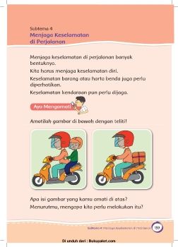 e book Subtema 4 Menjaga Keselamatan di Perjalanan