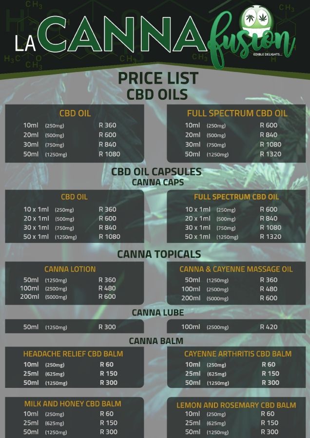 La-canna Fusion Price List.cdr