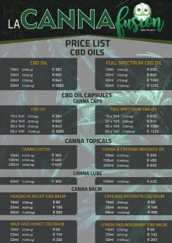 La Canna Fusion Price List.cdr