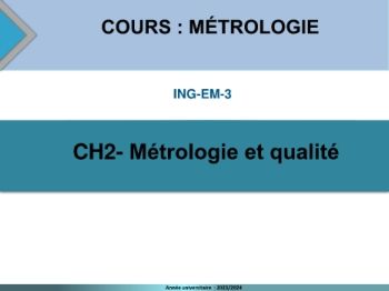 CH2-Métrologie et qualité
