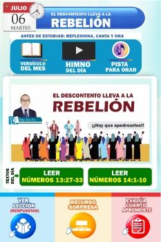 ESTUDIO  MARTES 06 DE JULIO - EL DESCONTENTO LLEVA A LA REBELIÓN 