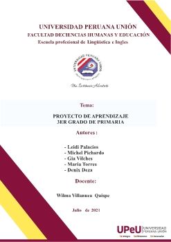 PROYECTO DE APRENDIZAJE