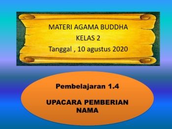 materi agama buddha  kelas 3 pertmuan ke 4