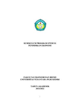 KURIKULUM PRODI S1 PENDIDIKAN EKONOMI MB-KM