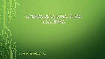 Leyenda de la Luna, el sol y la tierra.