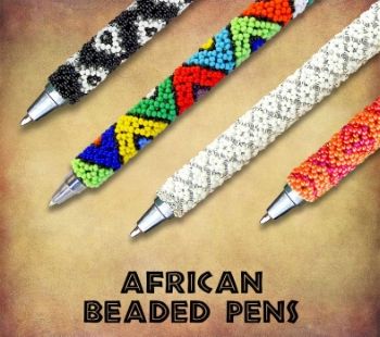 AFRICAN BEADED PENS