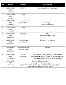 RUNDOWN