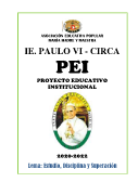 PEI PAULO VI-2020 - 2022 Trabajo remoto