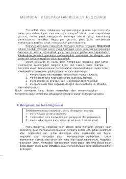 M 2.1. MEMBUAT KESEPAKATAN MELALUI NEGOSIASI