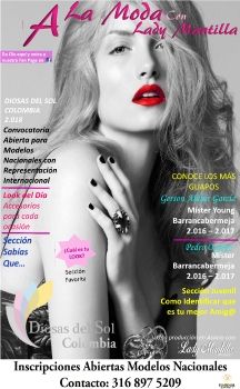 Revista A la Moda con Lady Mantilla mes Marzo y Abril 2018