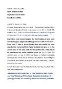 Letter to Justice H.L. Dattu, Chief Justice of India