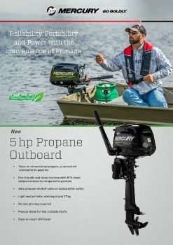 Mercury’s new 5 hp FourStroke Propane outboard