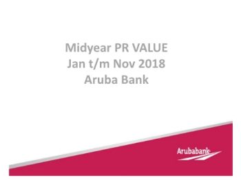 corecto - PR Value - Aruba Bank - JAN2018 - NOV2018