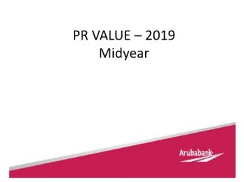 midyear pr value 2019 - aruba bank