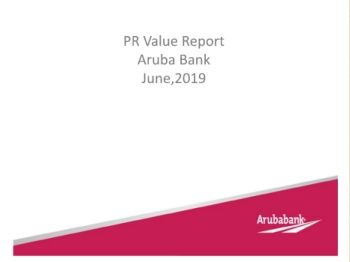 PR VALUE ARUBA BANK JUNE 2019 