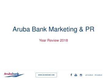 Aruba Bank Marketing Department