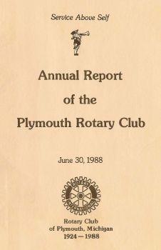 1988 Plymouth Rotary Annual Report