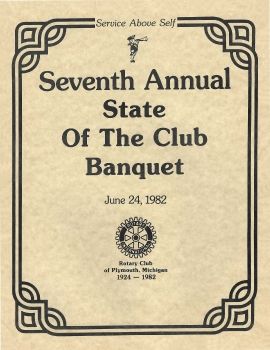 1982 Plymouth Rotary Annual Report