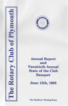 1995 Plymouth Rotary Annual Report