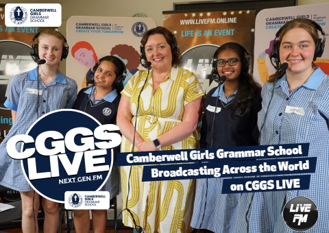 CGGS LIVE on LIVE FM produced by Camberwell Girls Grammar School