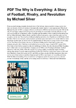 PDF The Why Is Everything: A Story of Football, Rivalry, and Revolution by Michael Silver