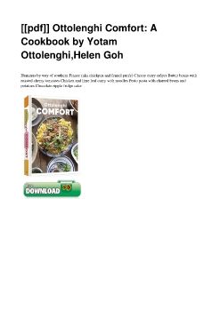 [[pdf]] Ottolenghi Comfort: A Cookbook by Yotam Ottolenghi,Helen Goh