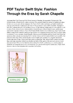 PDF Taylor Swift Style: Fashion Through the Eras by Sarah Chapelle