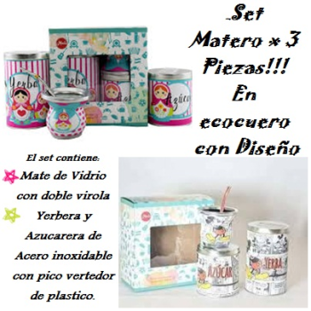Catalogo Set Matero x 3