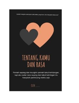 TENTANG KAMU DAN RASA