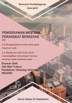 Tugas WorkShop Ade Muh Firdaus 18340001