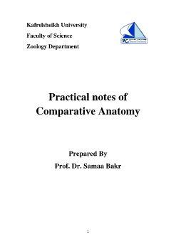 practical of comparative anatomy111