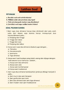 Latihan Soal Materi Seni Rupa 2D