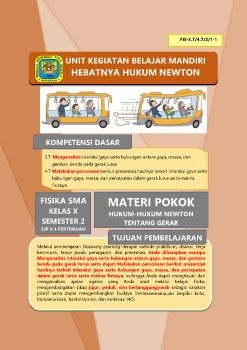 UKBM FIS-3.7 Hebatnya Hukum Newton 2019