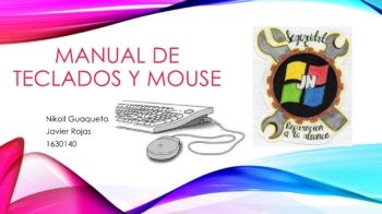 Manual de teclados y mouse