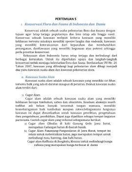 PERTEMUAN 5 Flora dan Fauna