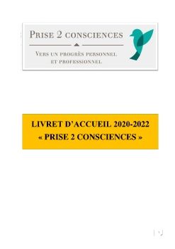 LIVRET D'ACCUEIL