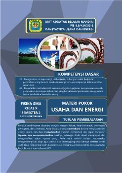 UKBM FISIKA KD-3.9 Dahsyatnya Usaha dan Energi 1819_Lucid