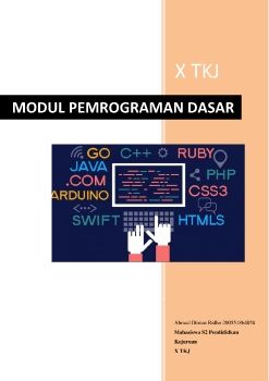 MODUL PEMROGRAMAN DASAR