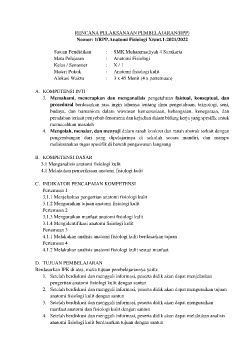 RPP Anatomi dan Fisiologi 3.1