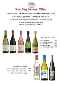 August - September Promotions 2018