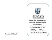 Inaya Medical College Invitation