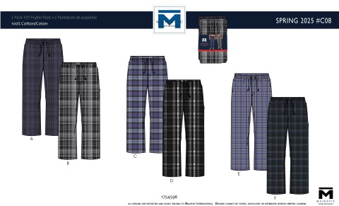 S25 COSTCO POPLIN PANT PROGRAM