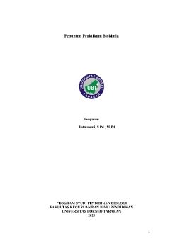 Penuntun Praktikum Biokimia