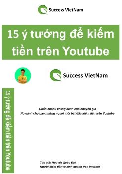 15 ý tưởng kiếm tiền Youtube