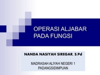 OPERASI ALJABAR PADA FUNGSI_NANDA NASIYAH