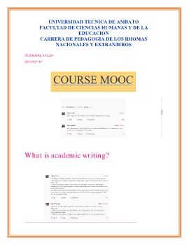 COURSE MOOC