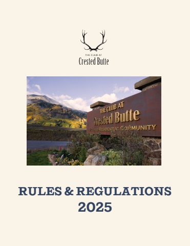 2025 Club Rules and Regulations