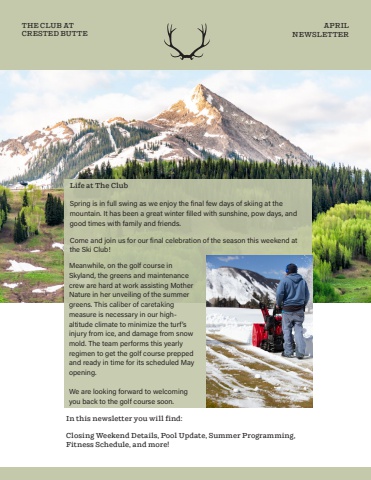 April 2024 Newsletter