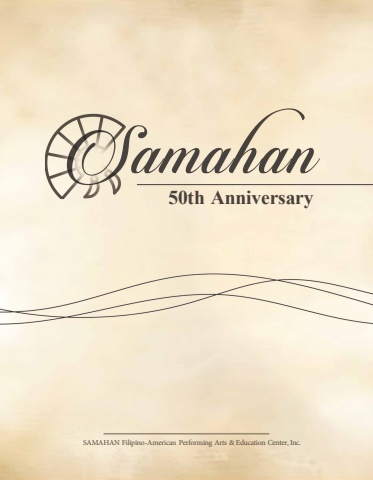 SAMAHAN PERFORMING ARTS 50TH ANNIVERSARY BOOKLET