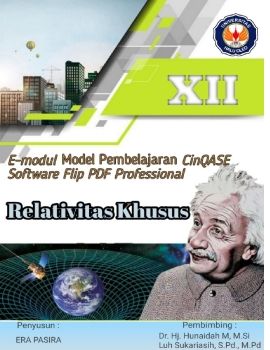 E-Modul Model CinQASE Materi Relativitas Khusus Era Pasira